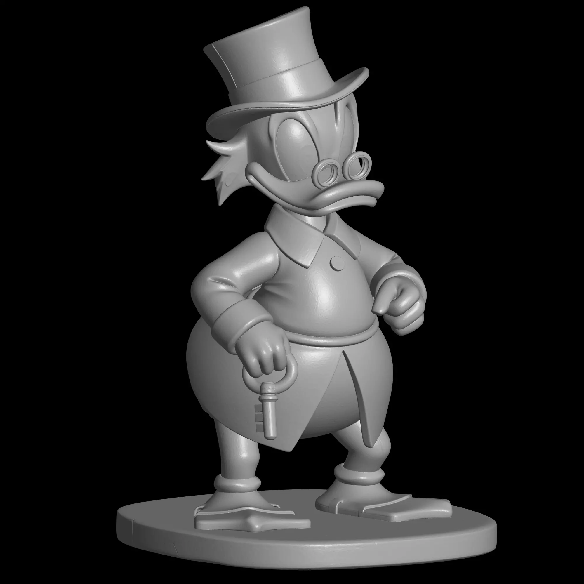 Scrooge McDuck 3D Printable Figurine-The Richest Duck 3D print model