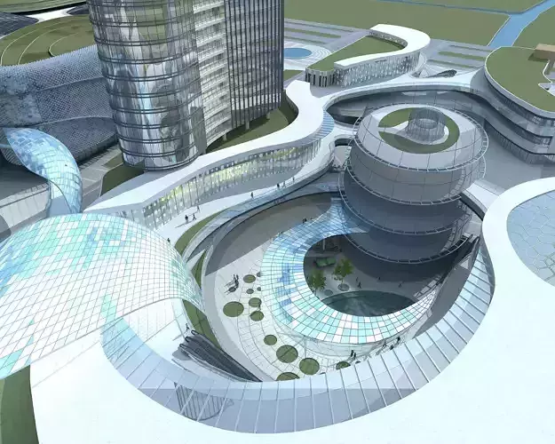 Shopping Plaza 05 3D model 4