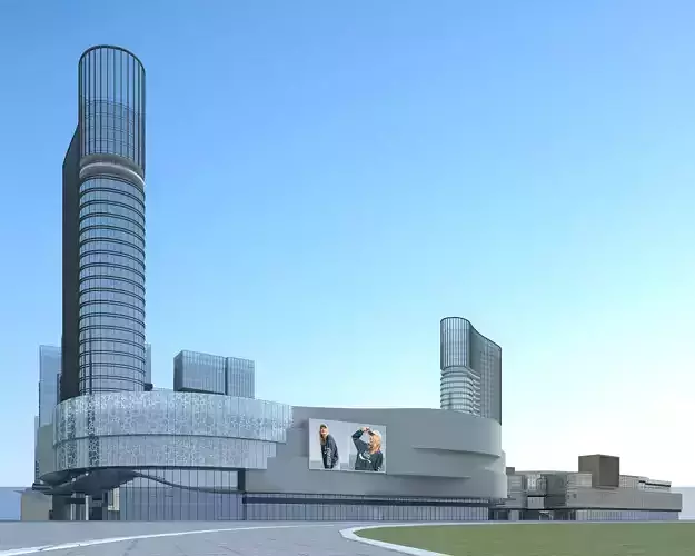 Shopping Plaza 05 3D model 3