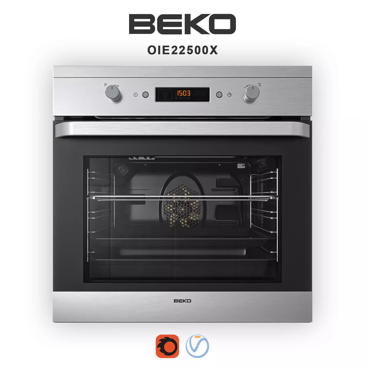 Oven Beko OIE 22500X 3D model_0