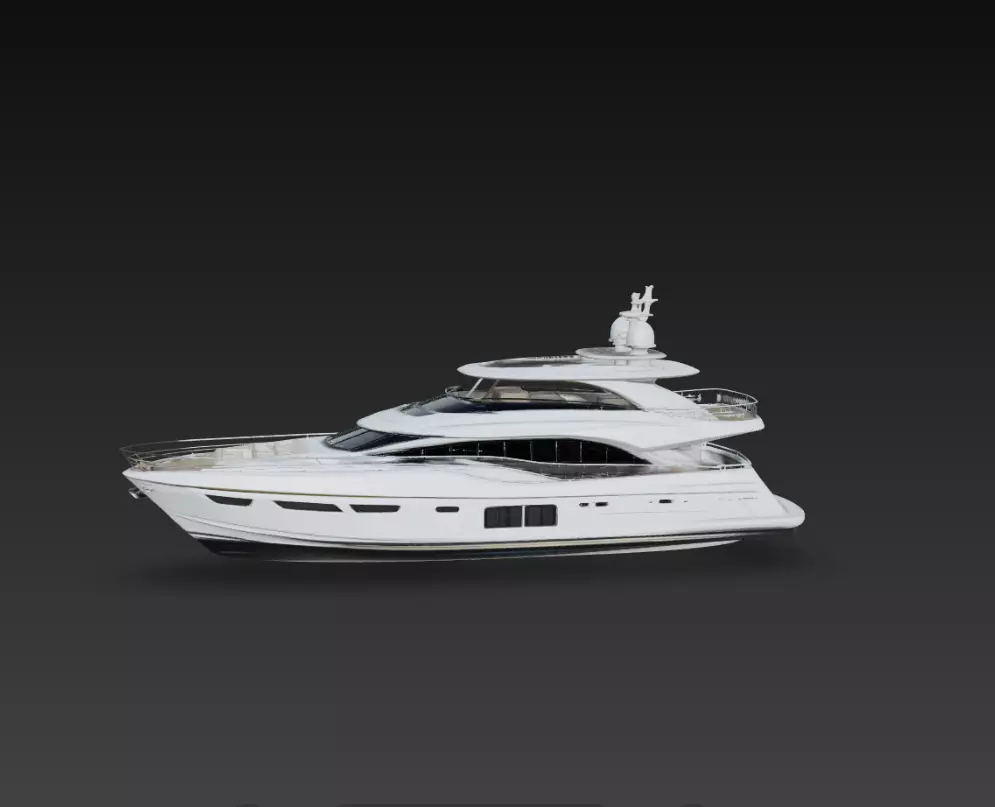 Modern Luxury Motor Yacht Superyacht Boat 3D print model