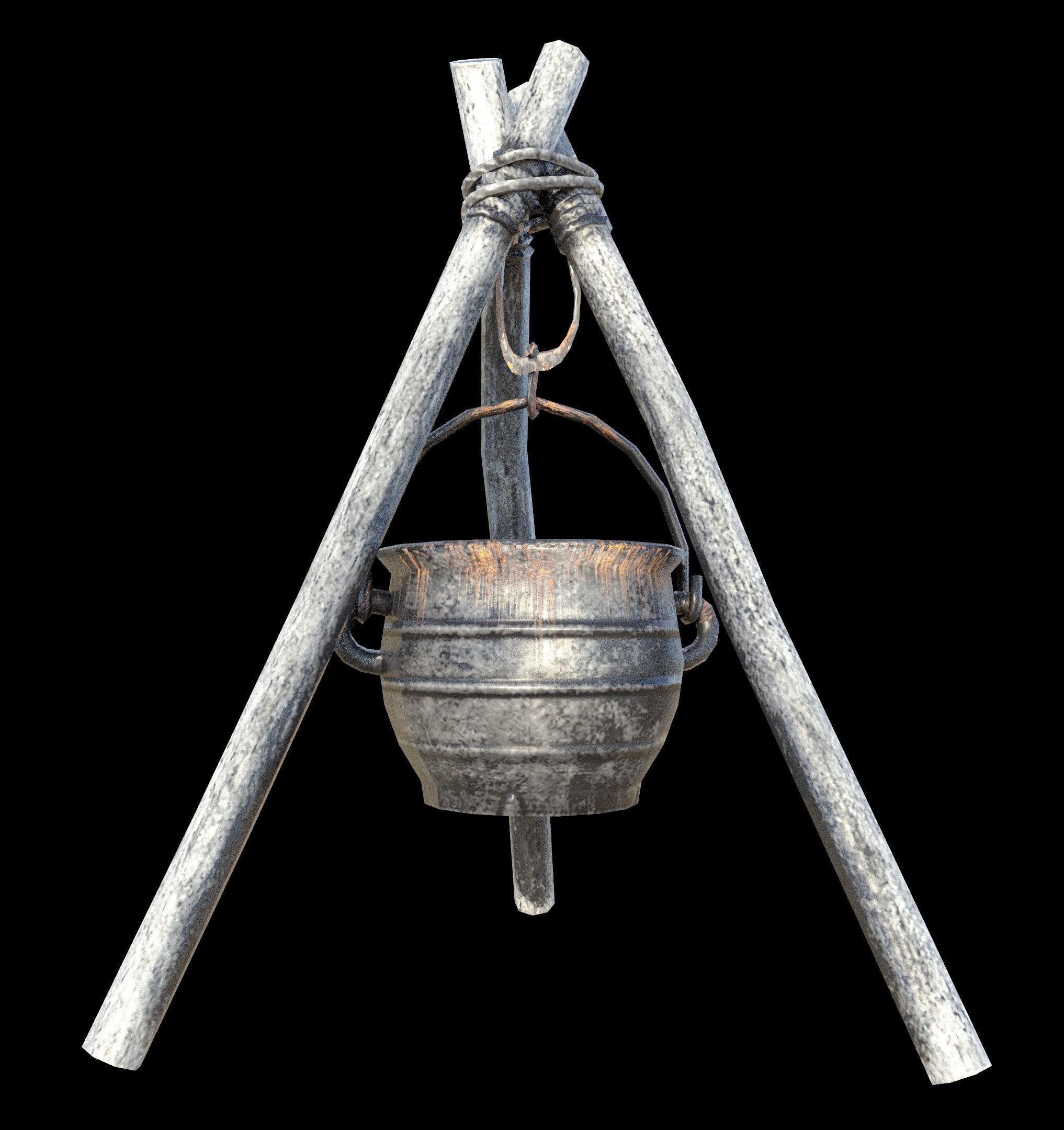 Cooking Pot - PBR - Textured Low-poly 3D model_1