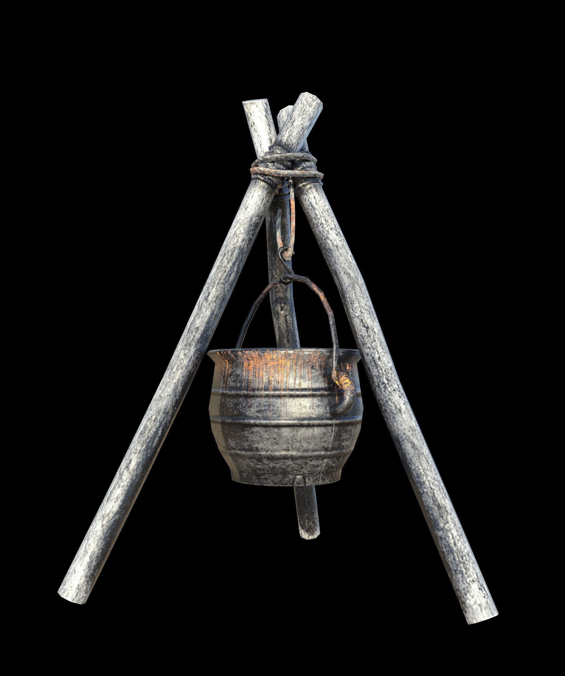 Cooking Pot - PBR - Textured Low-poly 3D model_3
