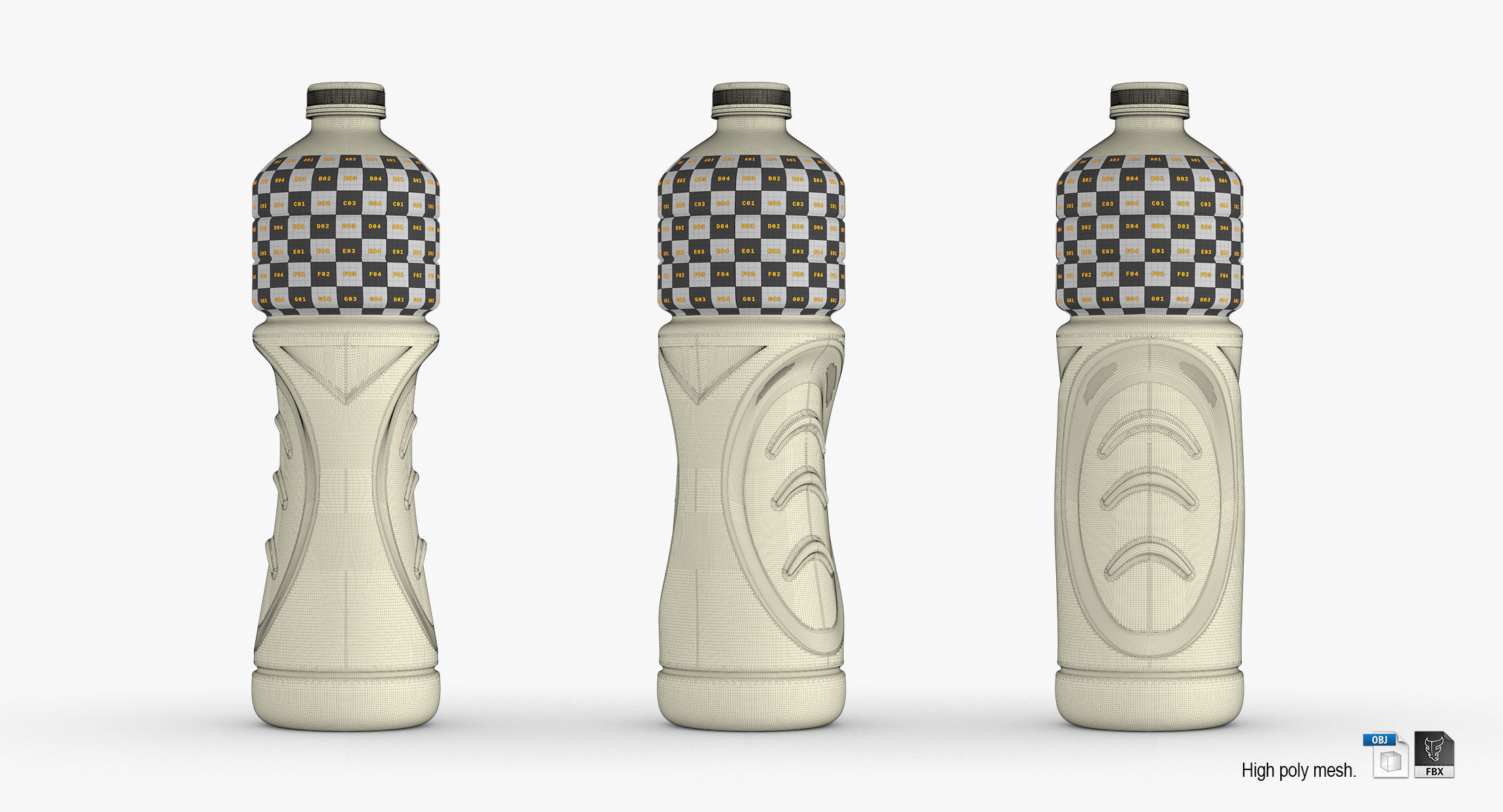 Powerade Bottle 1500 ml 3D model_2