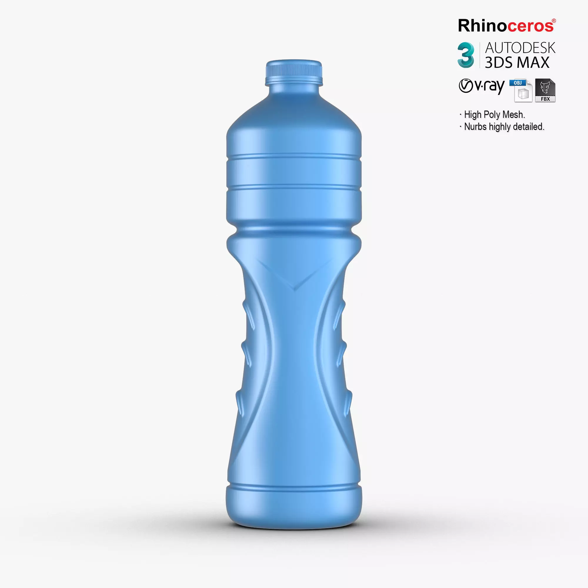 Powerade Bottle 1500 ml 3D model_0