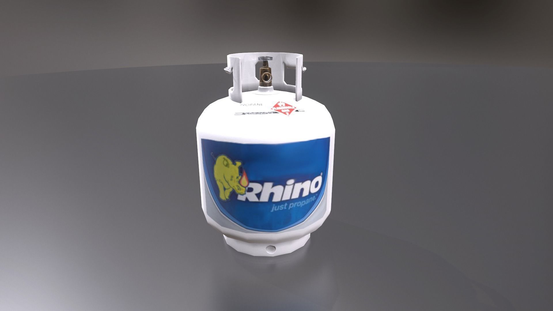 PBR Barbecue Set oinx gas can Low-poly 3D model_2