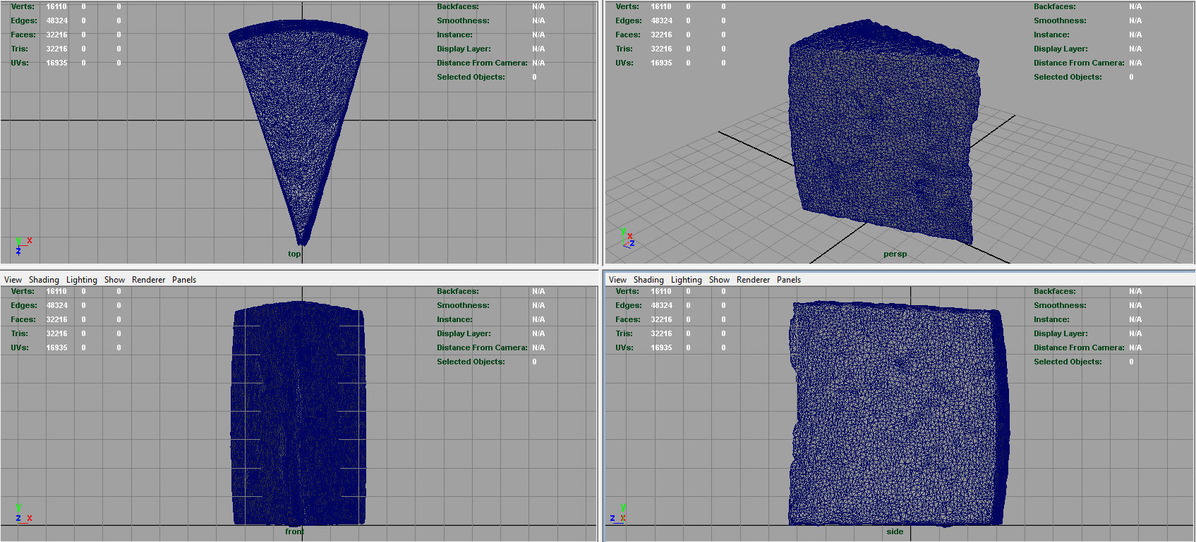 Chesse piece of cheese Low-poly 3D model_9