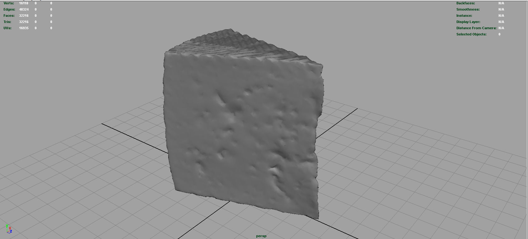Chesse piece of cheese Low-poly 3D model_4