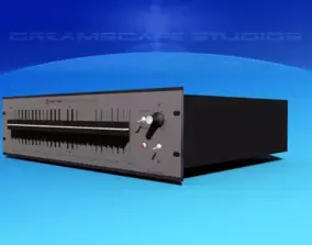 Klark Teknik DN22 Graphic Equalizer 3D model rigged | CGTrader