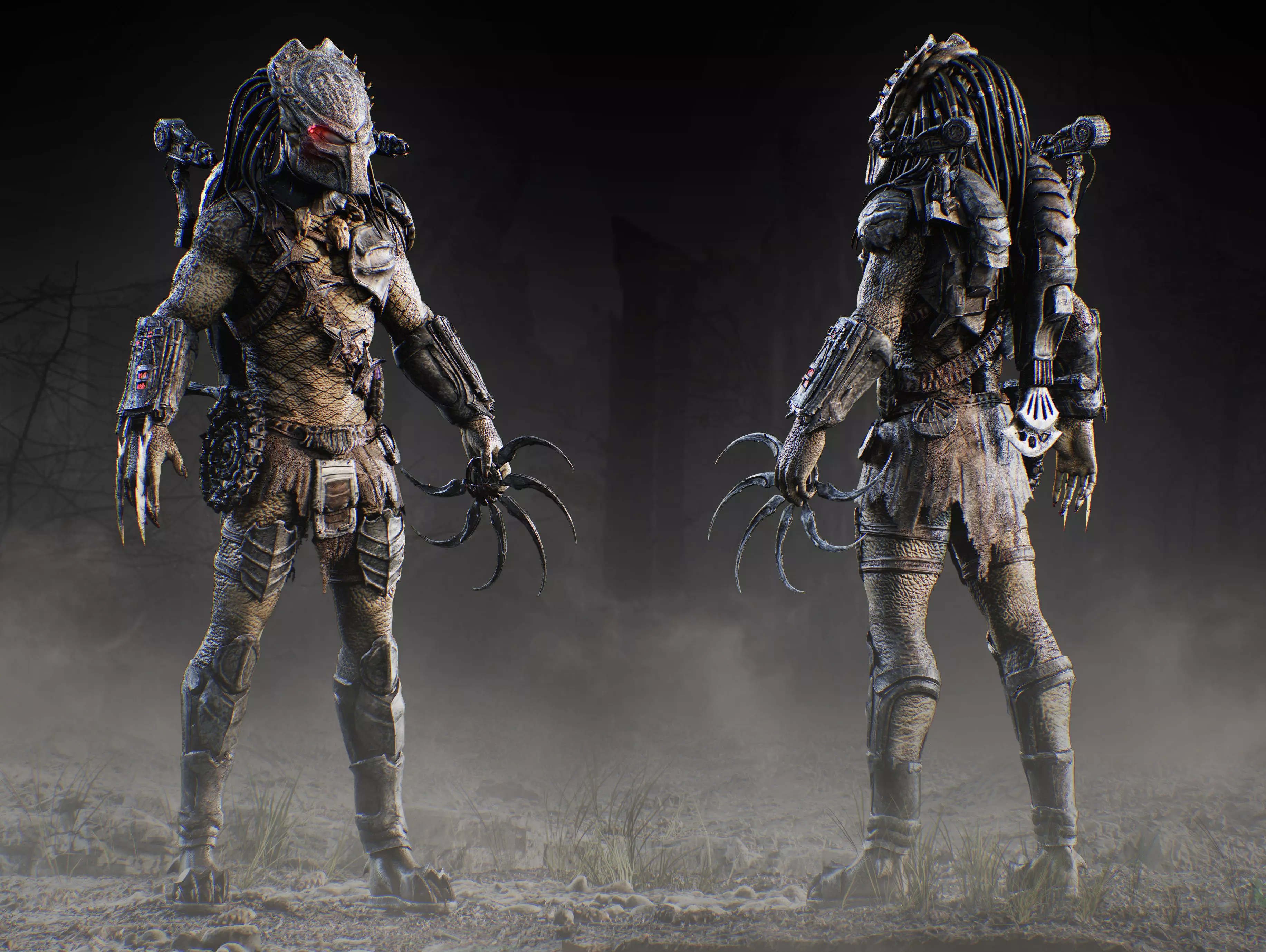 Predator Wolf Remake Low-poly 3D model