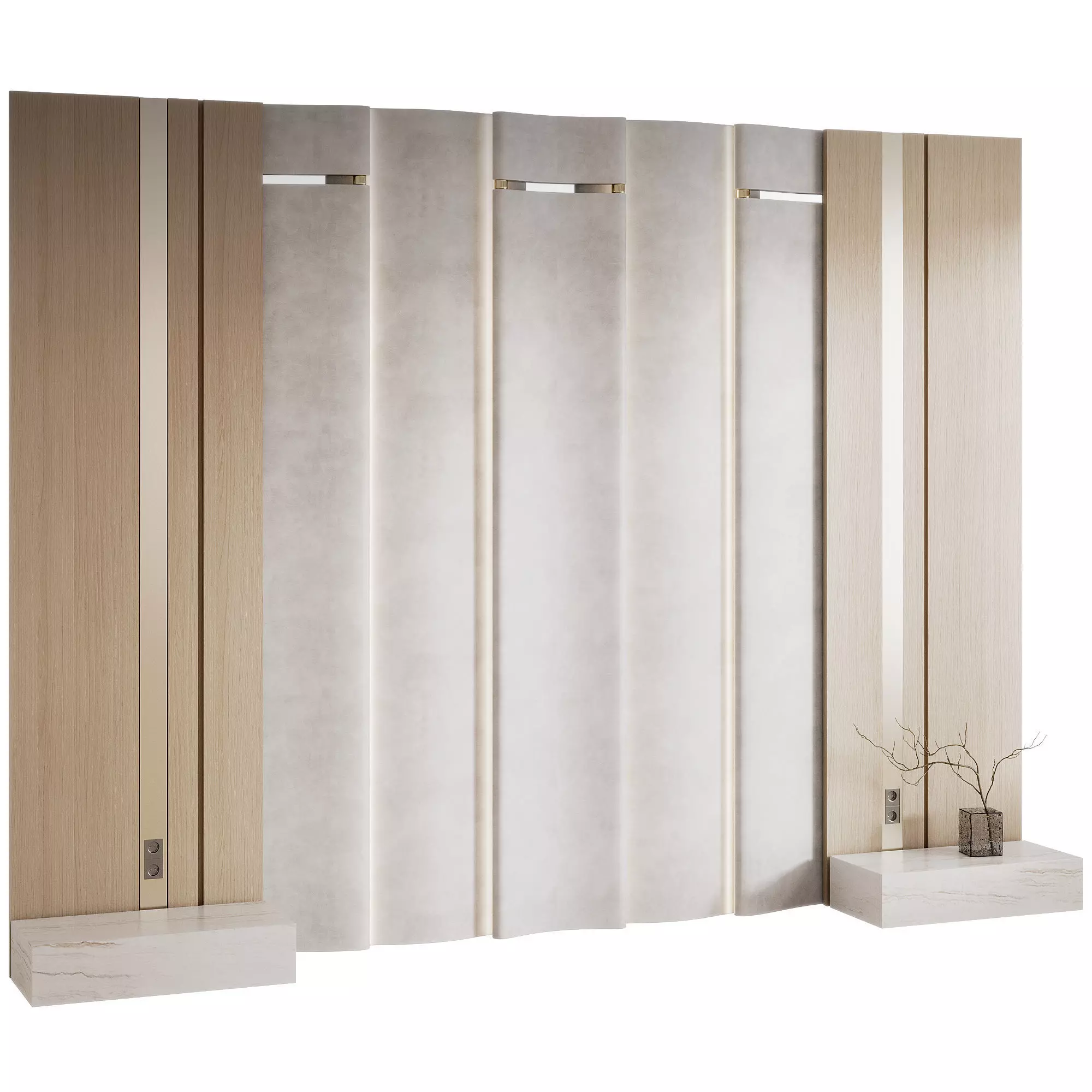 3d wall panel 49 3D model