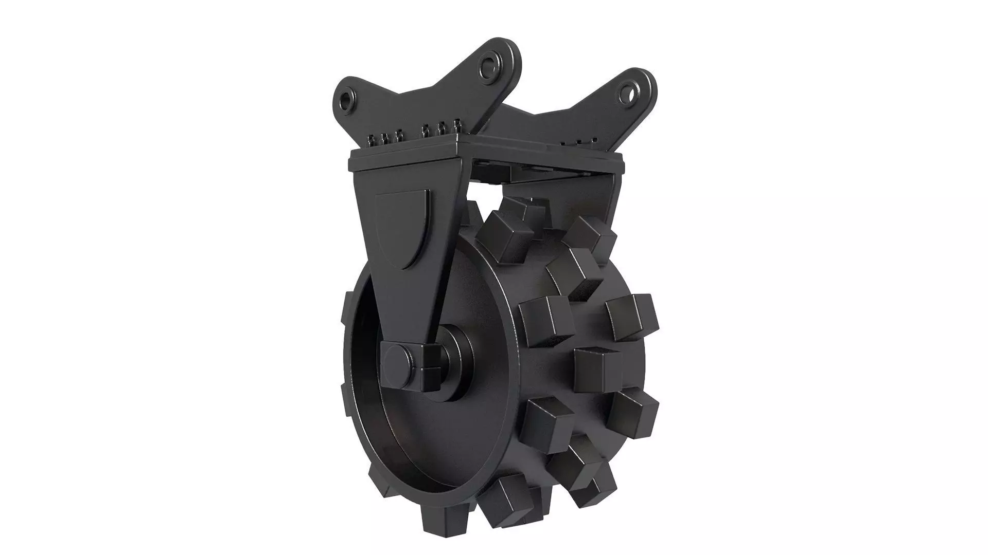 Excavator Compaction Wheel -Tamper Foot Compaction Wheel 3D print model