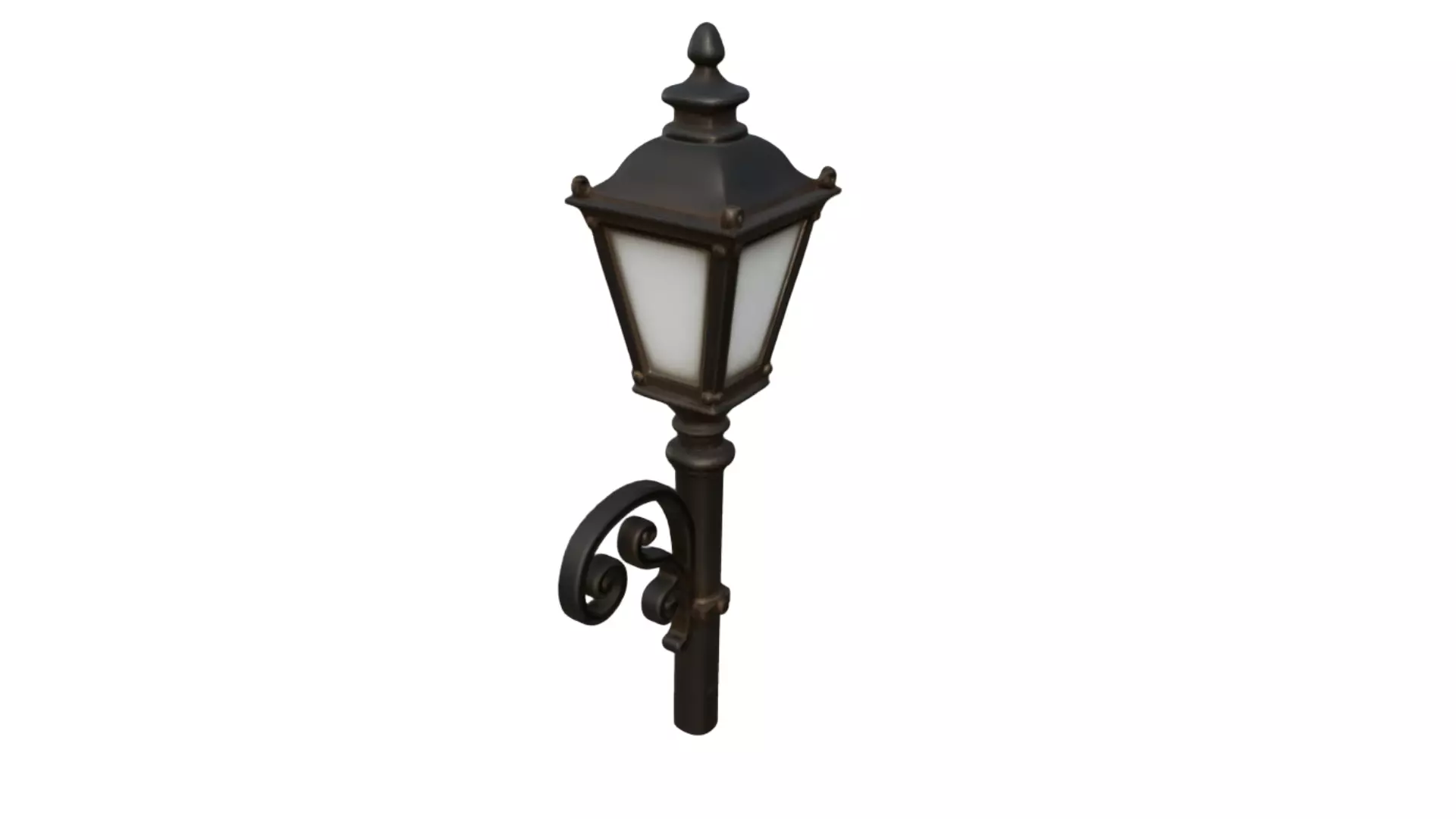 Free Vintage Street Light High Detail Classic Metal Lamp Post Free low-poly 3D model