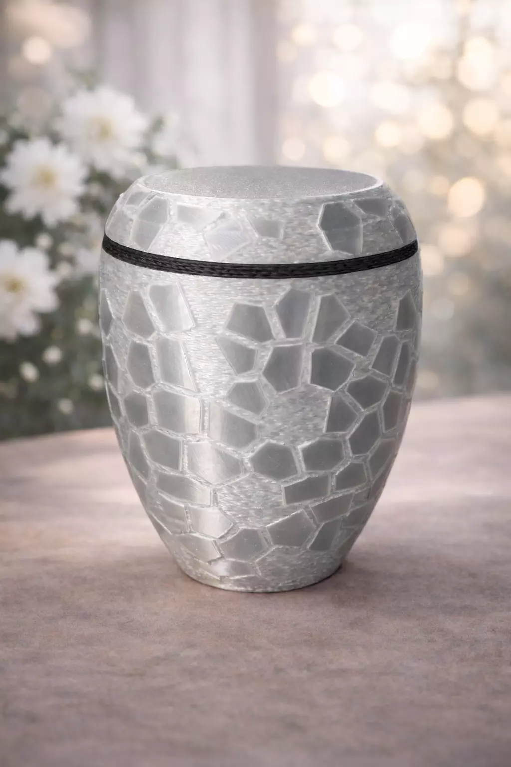 Harmonia Mosaic Edition Designer Urn with Geometric Structure 3D print model