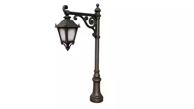 Victorian Decorative Lamp Post  Game Ready Street Lamp