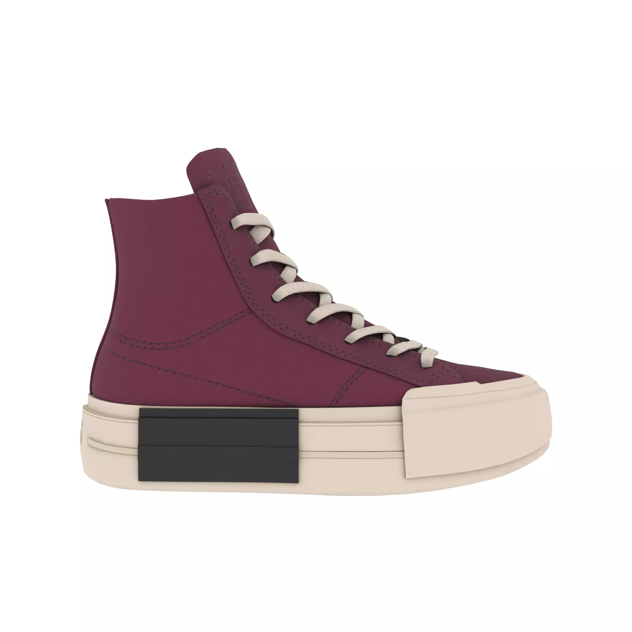 Converse Chuck Taylor All Star Cruise High Pink CG Low-poly 3D model