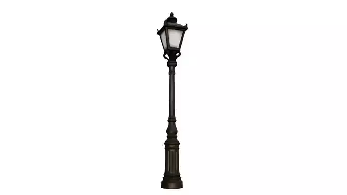 Victorian Street Lamp 3D Model  Classic Street Light Game Ready