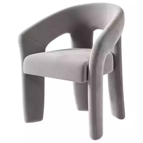 Novara armchair 3D model 5