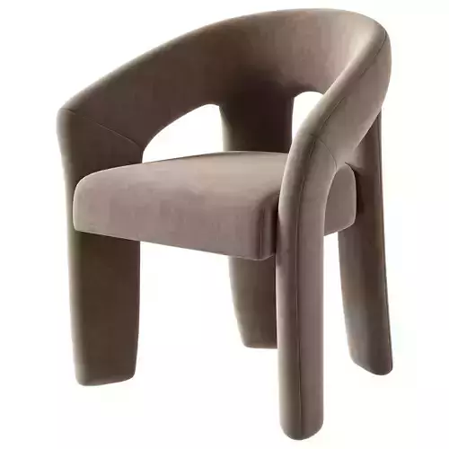 Novara armchair 3D model 4