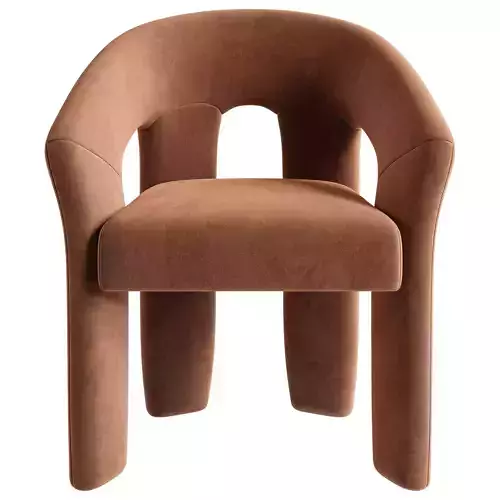 Novara armchair 3D model 3