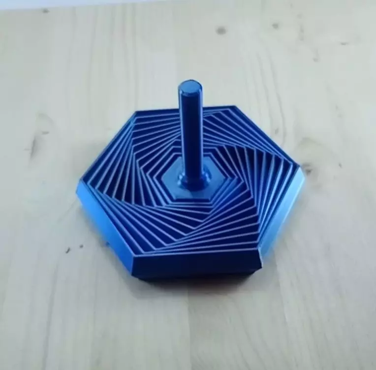 Hex Fractal Fidget with Handle 3D print model
