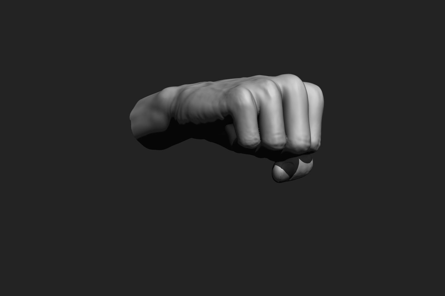 Male hands 12 poses 3D model_13