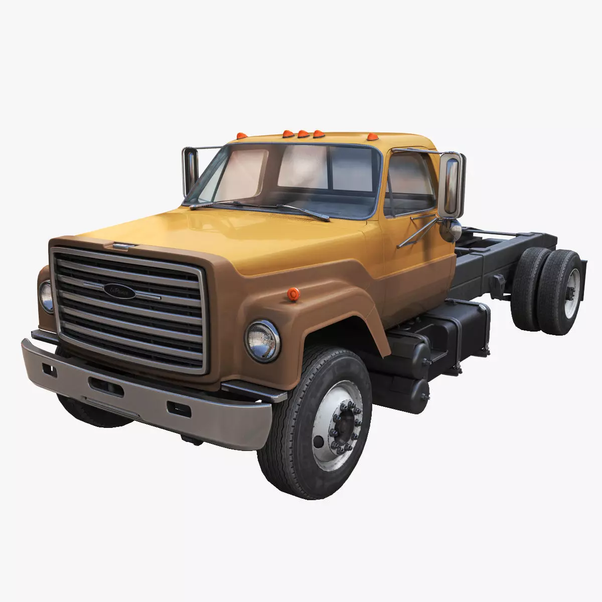 80s truck Low-poly 3D model