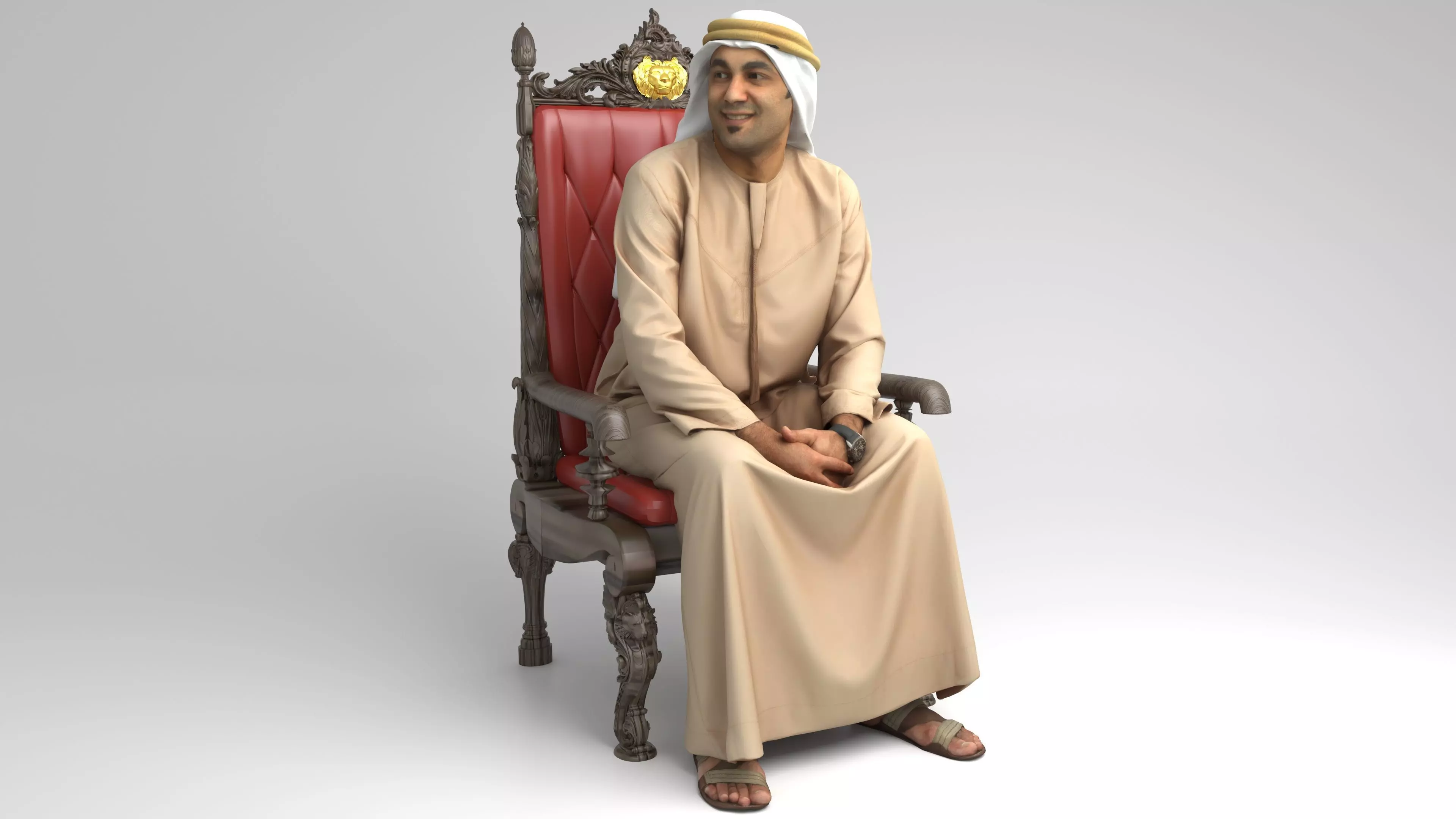Arab King 3D model