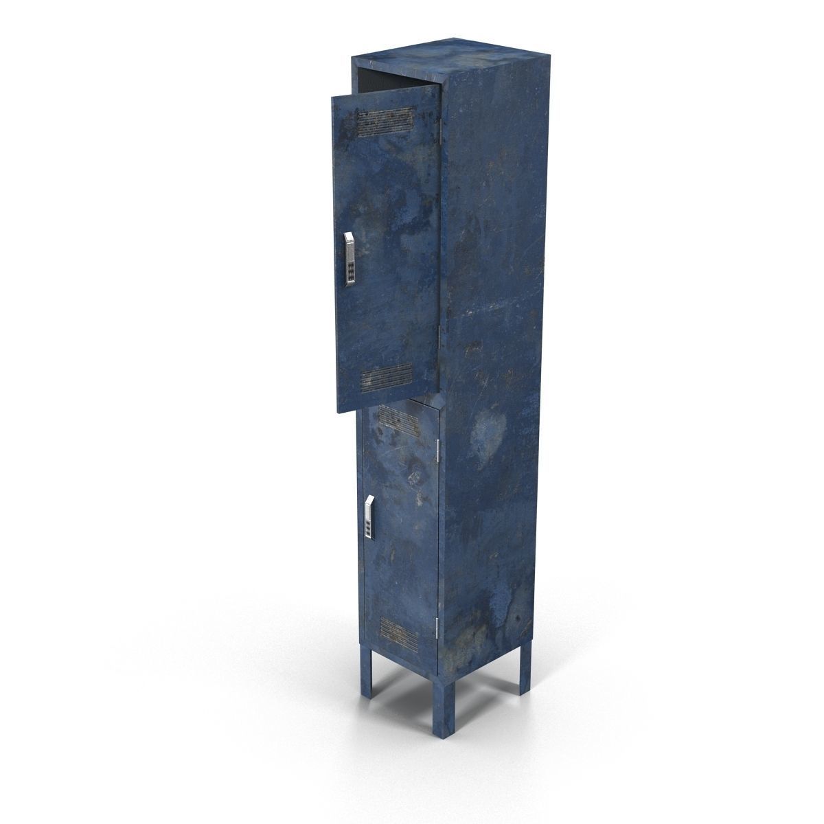 Lockers metal locker Low-poly 3D model_1
