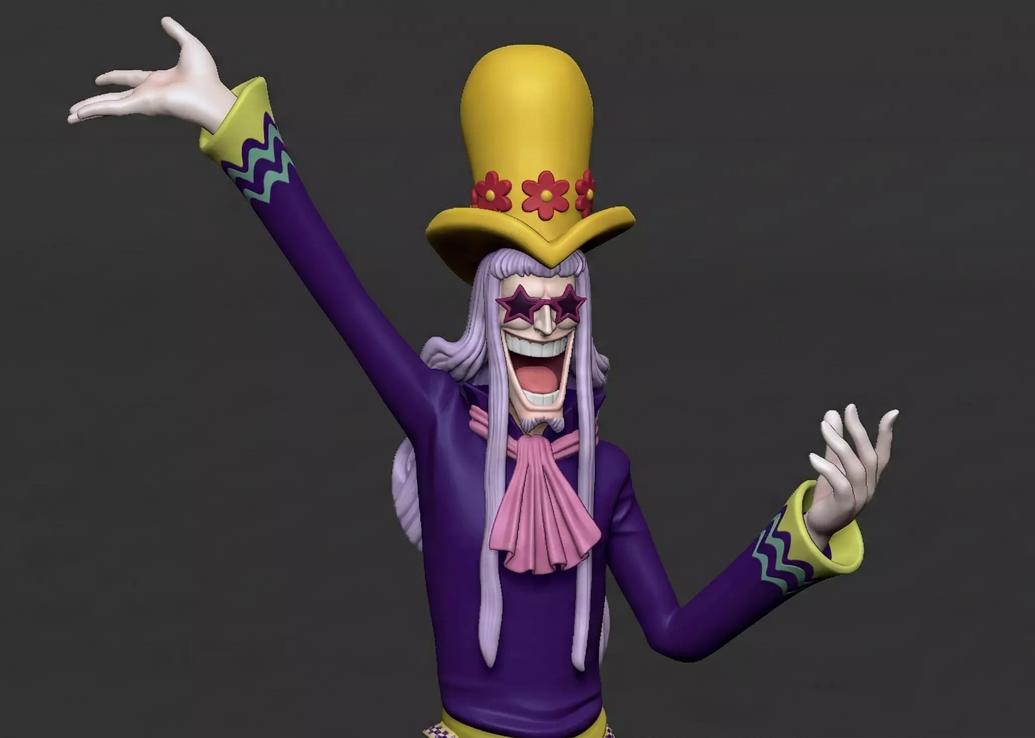 Disco fanart - One Piece - spilt part 3D print model