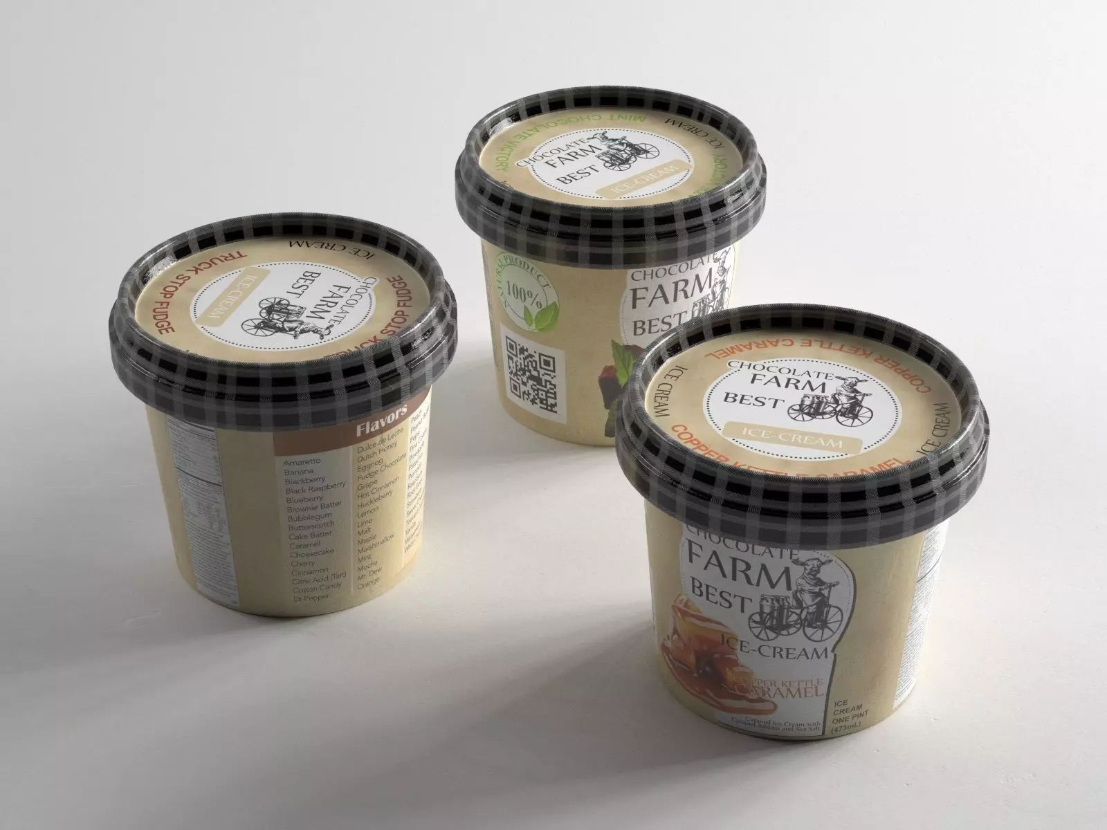 Ice Cream in Cups 3D model_0