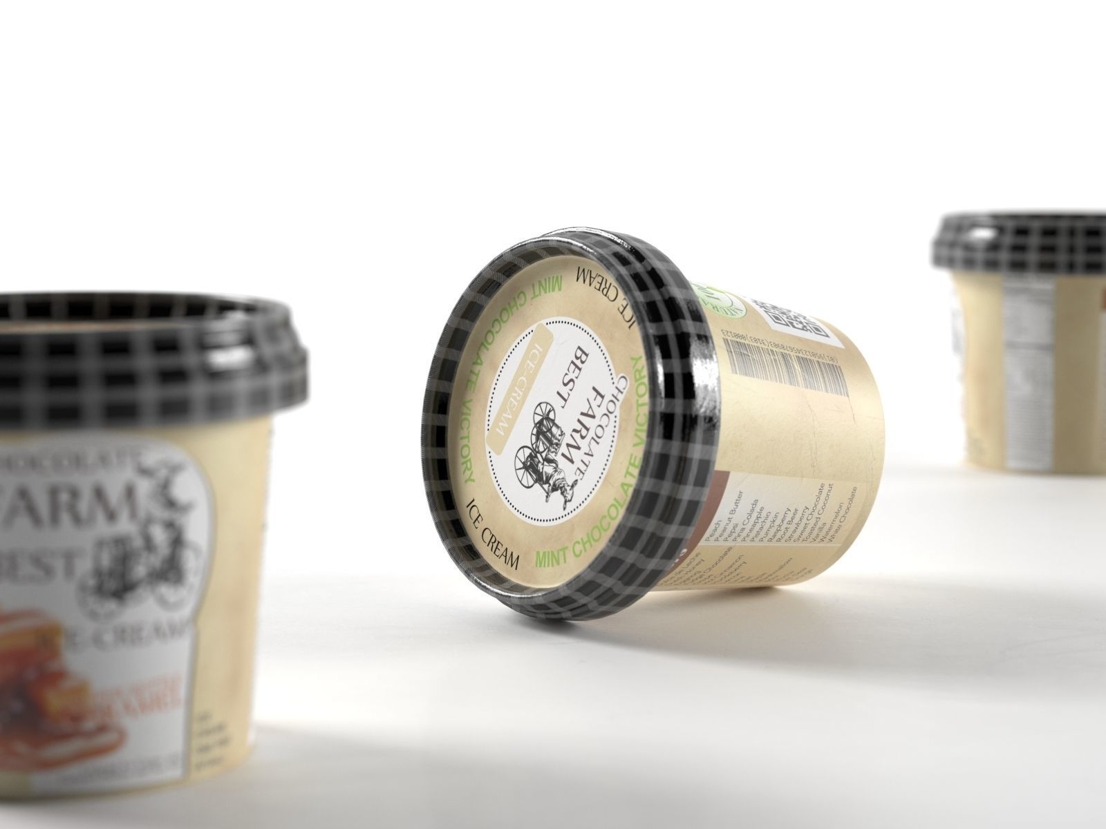 Ice Cream in Cups 3D model_1