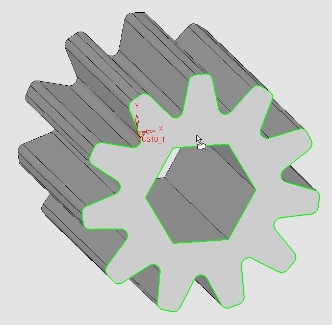 3d Print Gear with arrow in middle 3D print model_2