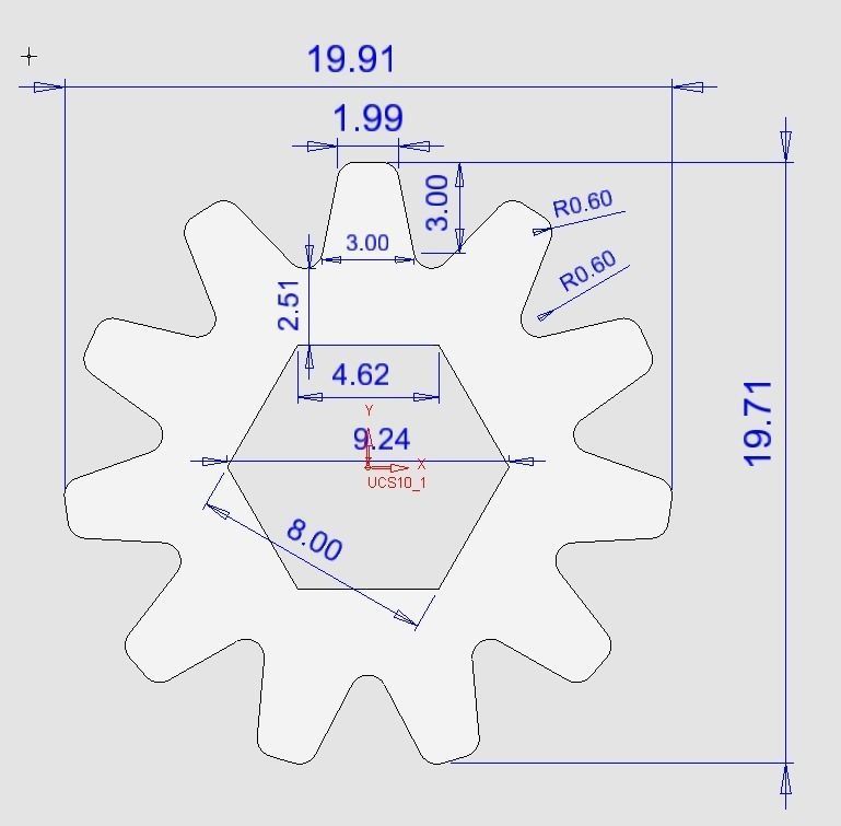 3d Print Gear with arrow in middle 3D print model_1