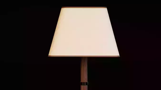 Classic Wooden Floor Lamps 3D model 7