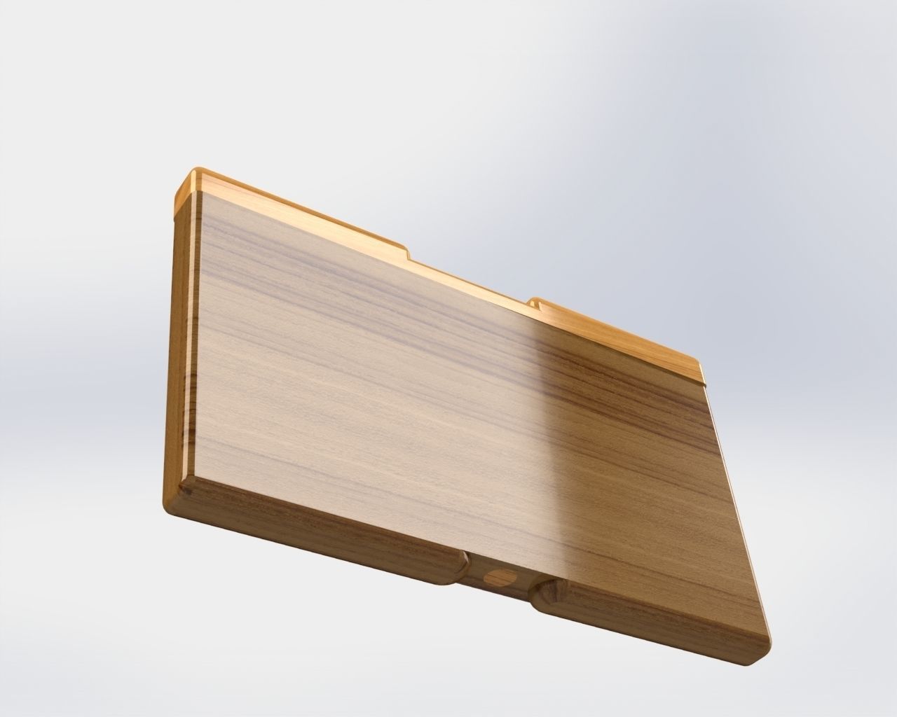 Wooden Cigarette Case CIGBOX 3D model_1