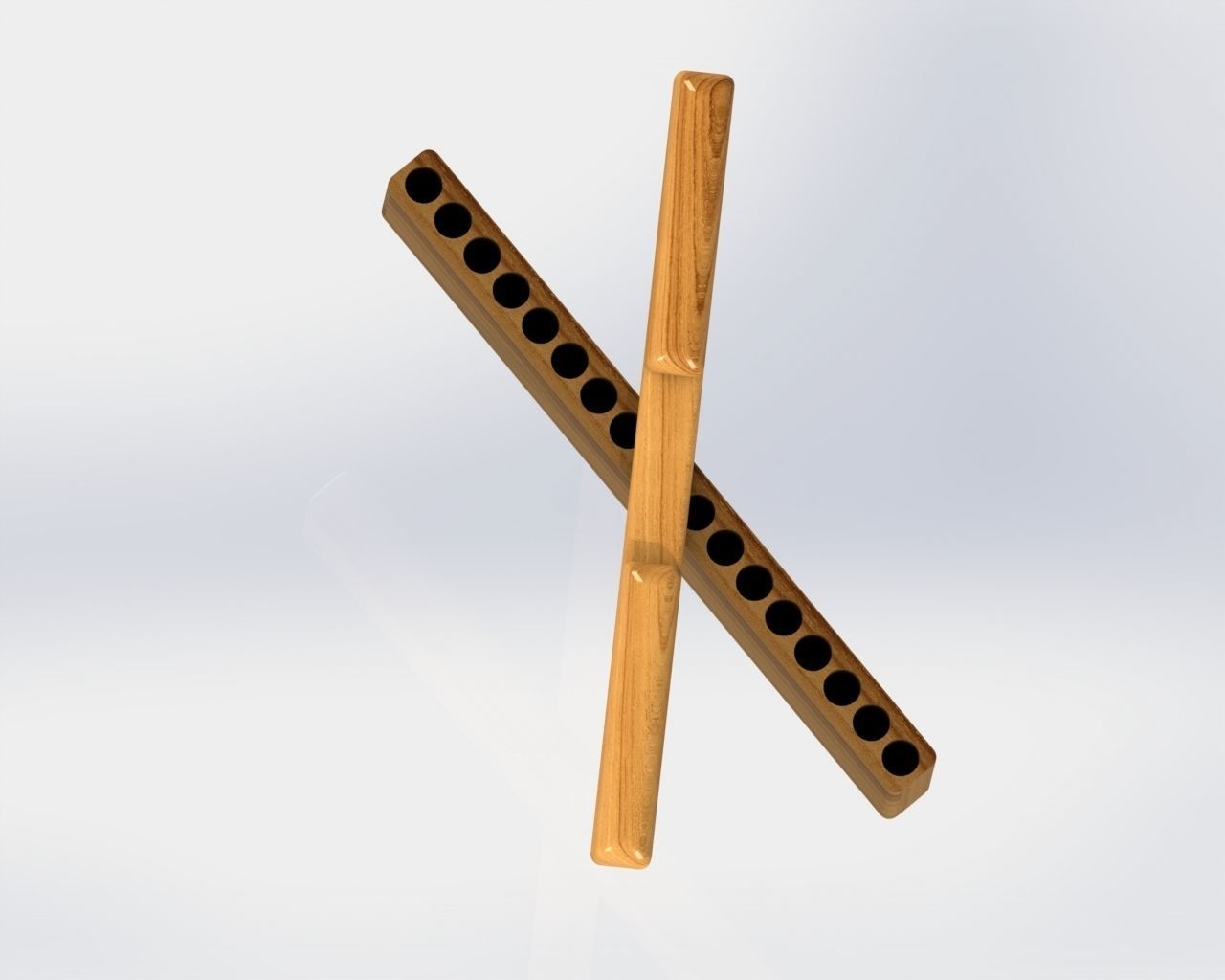 Wooden Cigarette Case CIGBOX 3D model_2