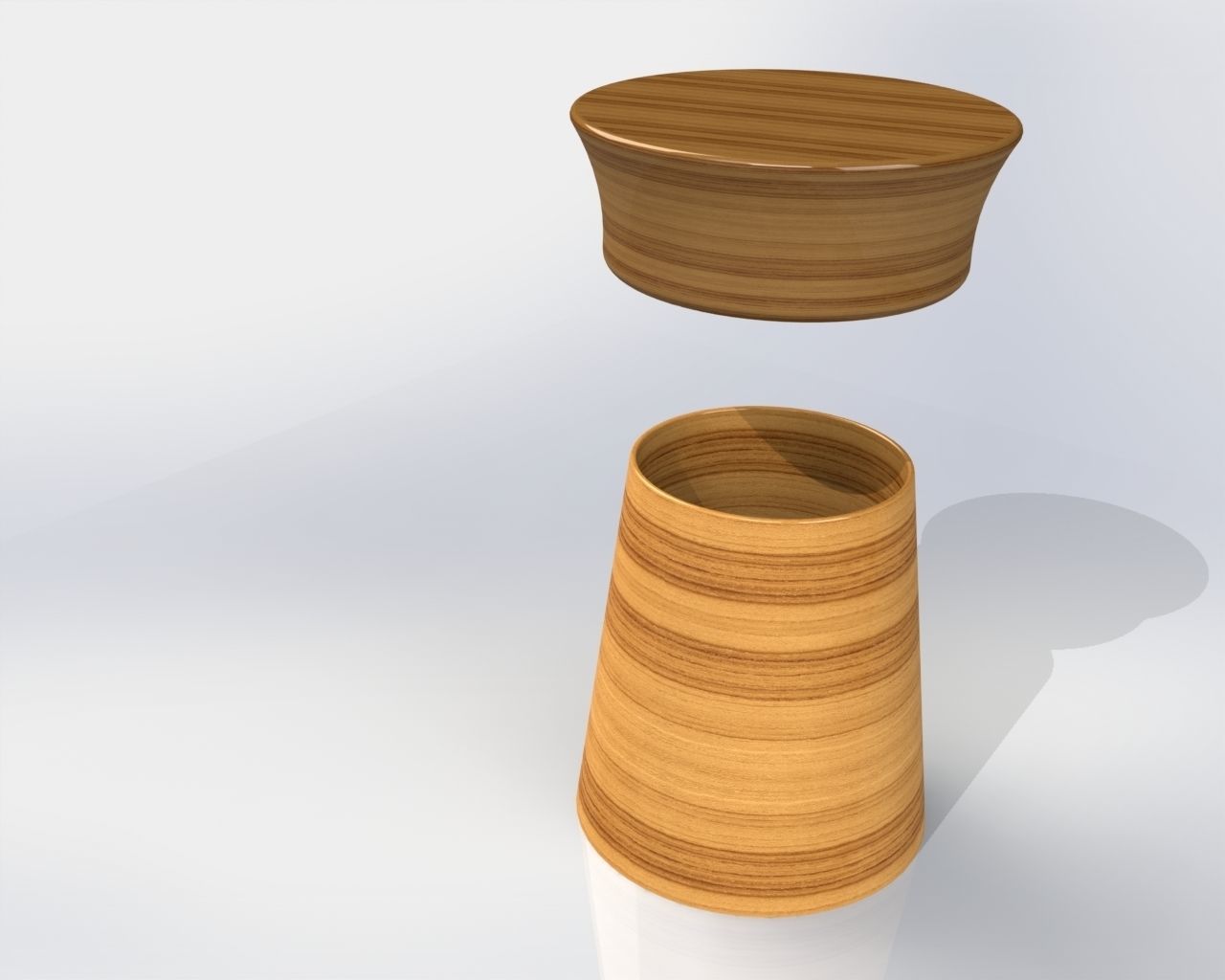 Modern Cup with cap TEMPLAR 3D model_2
