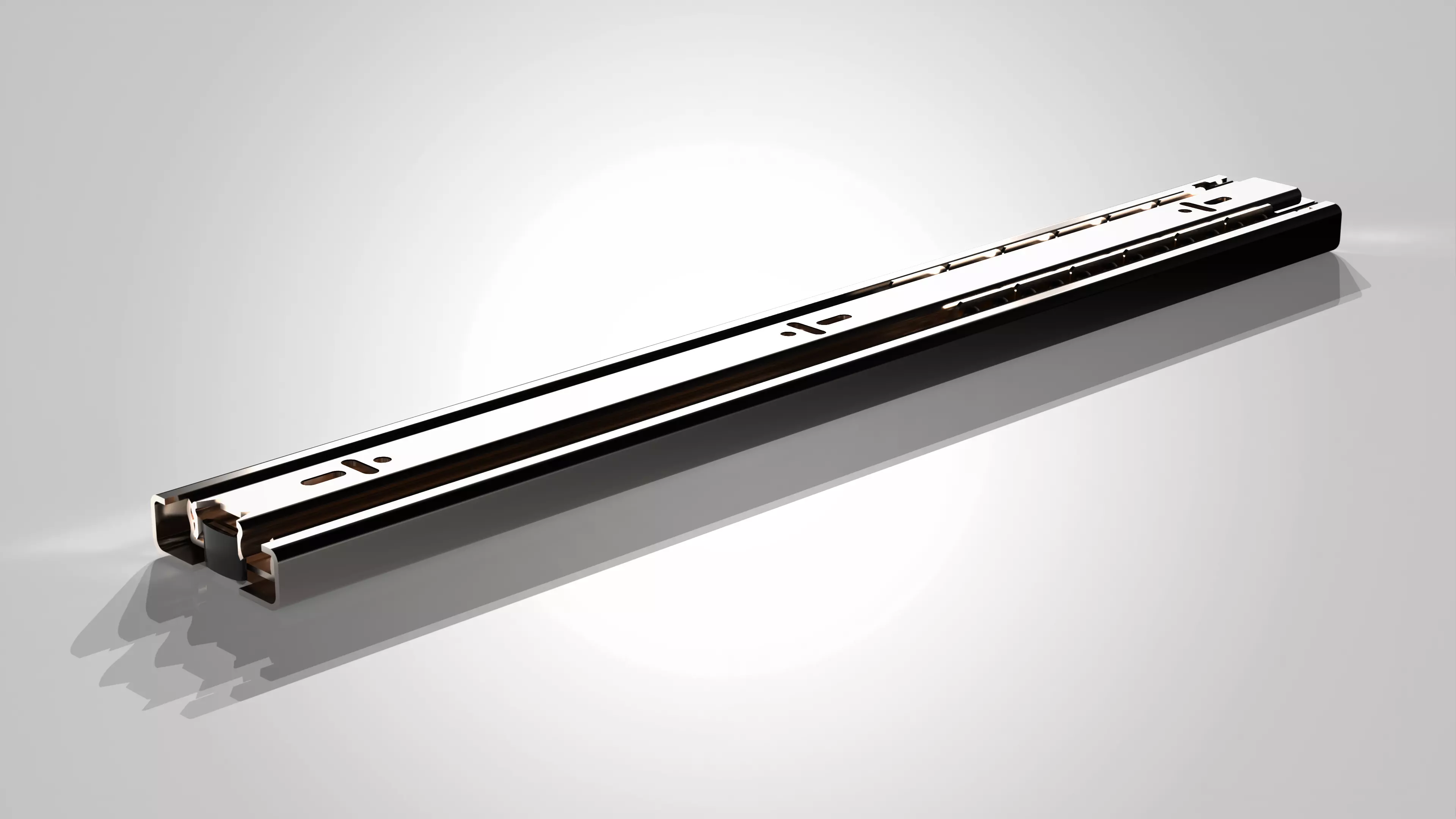Telescopic Drawer Slides Functional Real Scale Model 3D model
