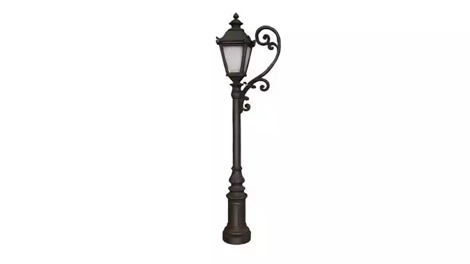 Ornate Victorian  Vintage Curved  Street Light