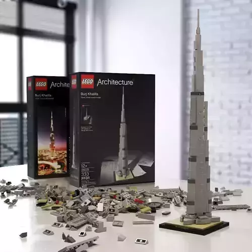 Burj Khalifa - LEGO Architecture 6141908 3D model