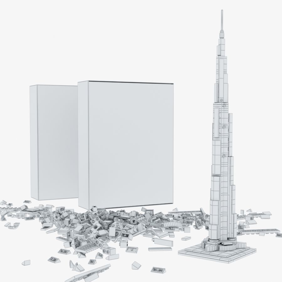 Burj Khalifa - LEGO Architecture 6141908 3D model_5