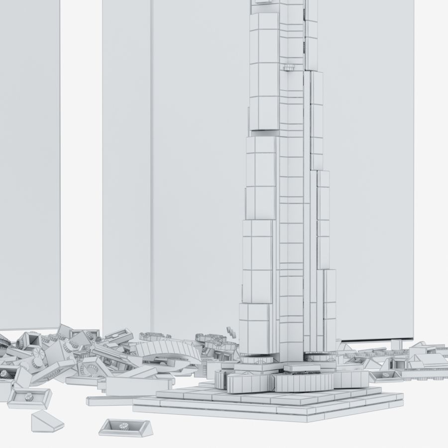 Burj Khalifa - LEGO Architecture 6141908 3D model_3