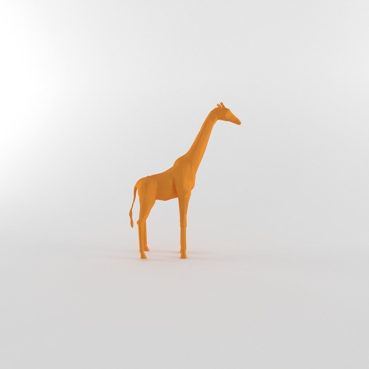 Giraffe Low Poly Mammal African Wild Animal Lowpoly Low-poly 3D model_5