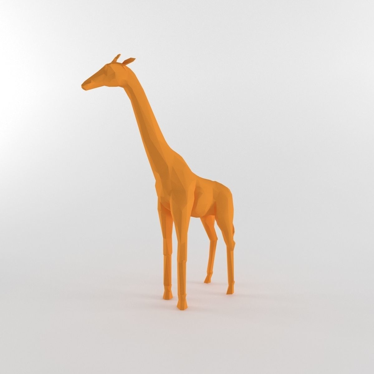 Giraffe Low Poly Mammal African Wild Animal Lowpoly Low-poly 3D model_6
