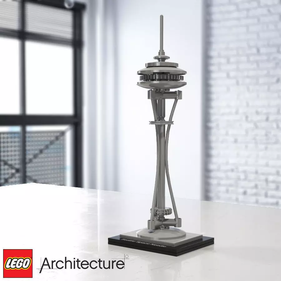 Seattle Space Needle - LEGO Architecture 21003 3D model_0