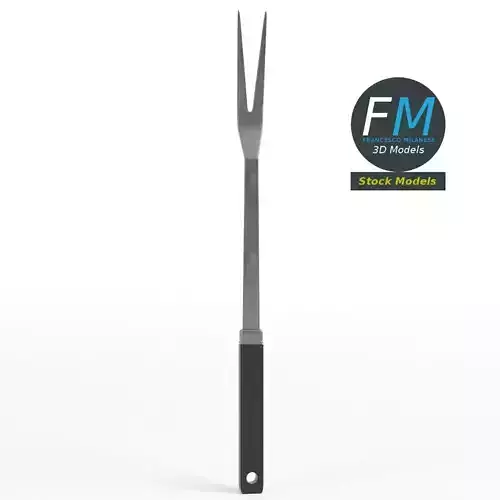Carving fork kitchen tool