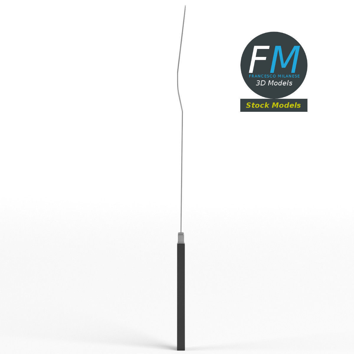 Carving fork kitchen tool 3D model_4