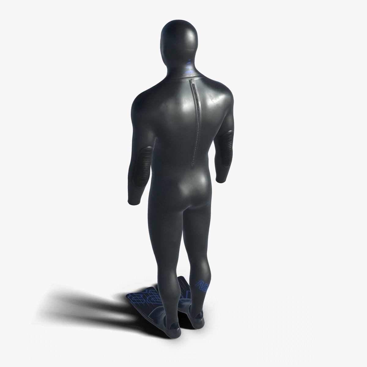 Diving wetsuit 3D model_3