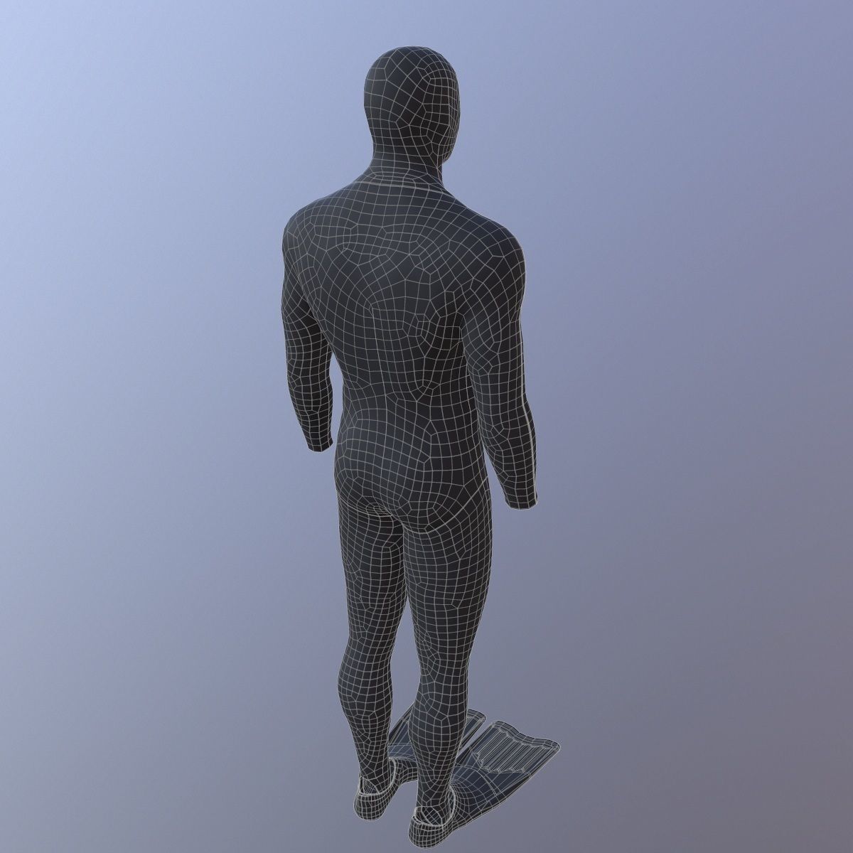 Diving wetsuit 3D model_7
